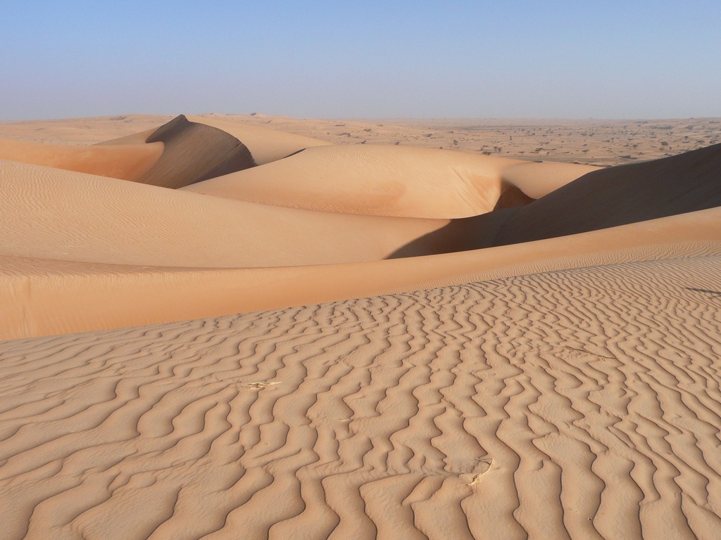 
Récit de voyage dans le désert : océan de sable dans le désert de Mauritanie