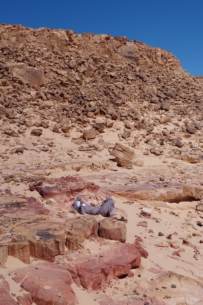 Souleyman au cœur de la polychromie de la géologie du Sinaï !
